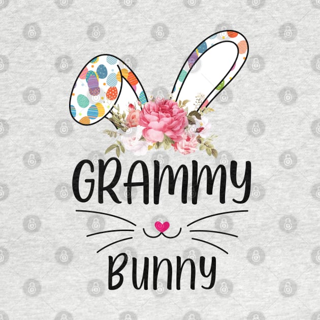 Grammy Bunny Floral Happy Easter Day by snnt
